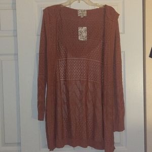 Hooded Pink Cardigan